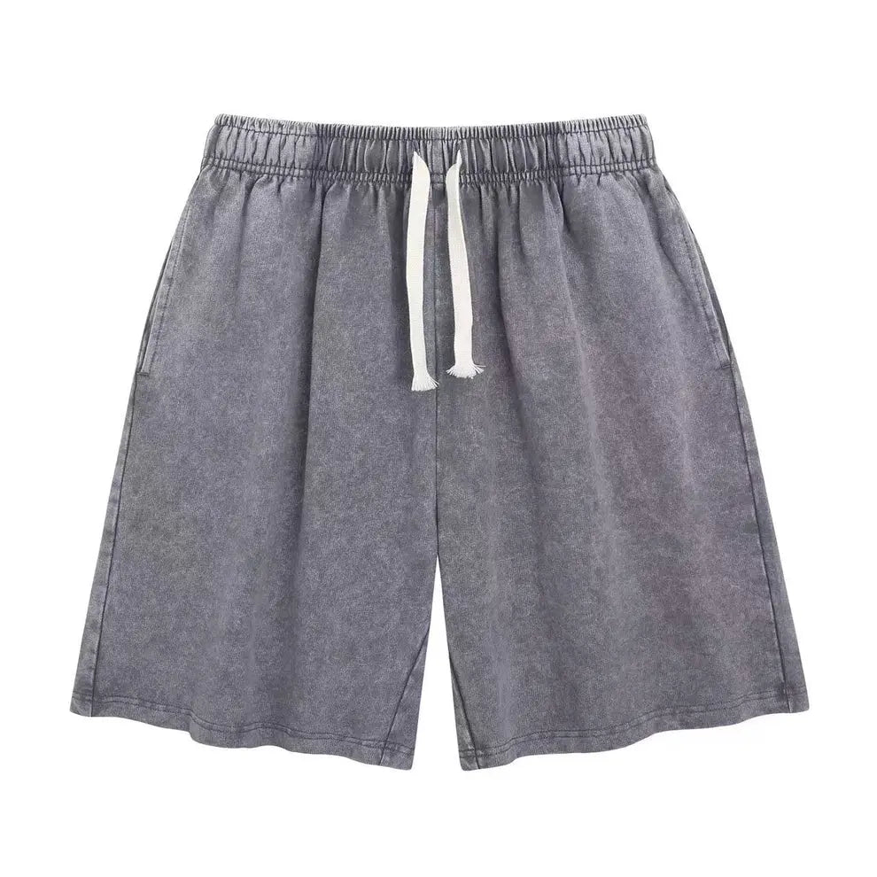 Vintage Wash Cotton Shorts Lava Dawgs Apparel