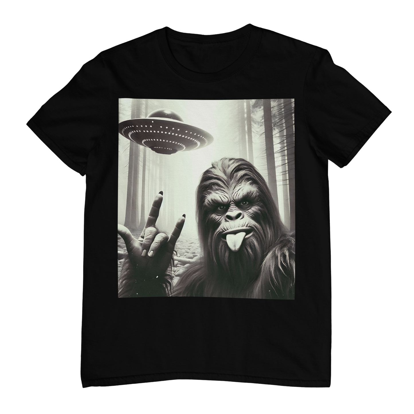 T Shirt "The Sasquatch and The Alien Probe"