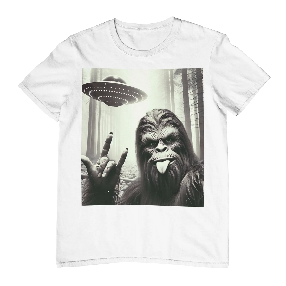 T Shirt "The Sasquatch and The Alien Probe" Lava Dawgs Apparel