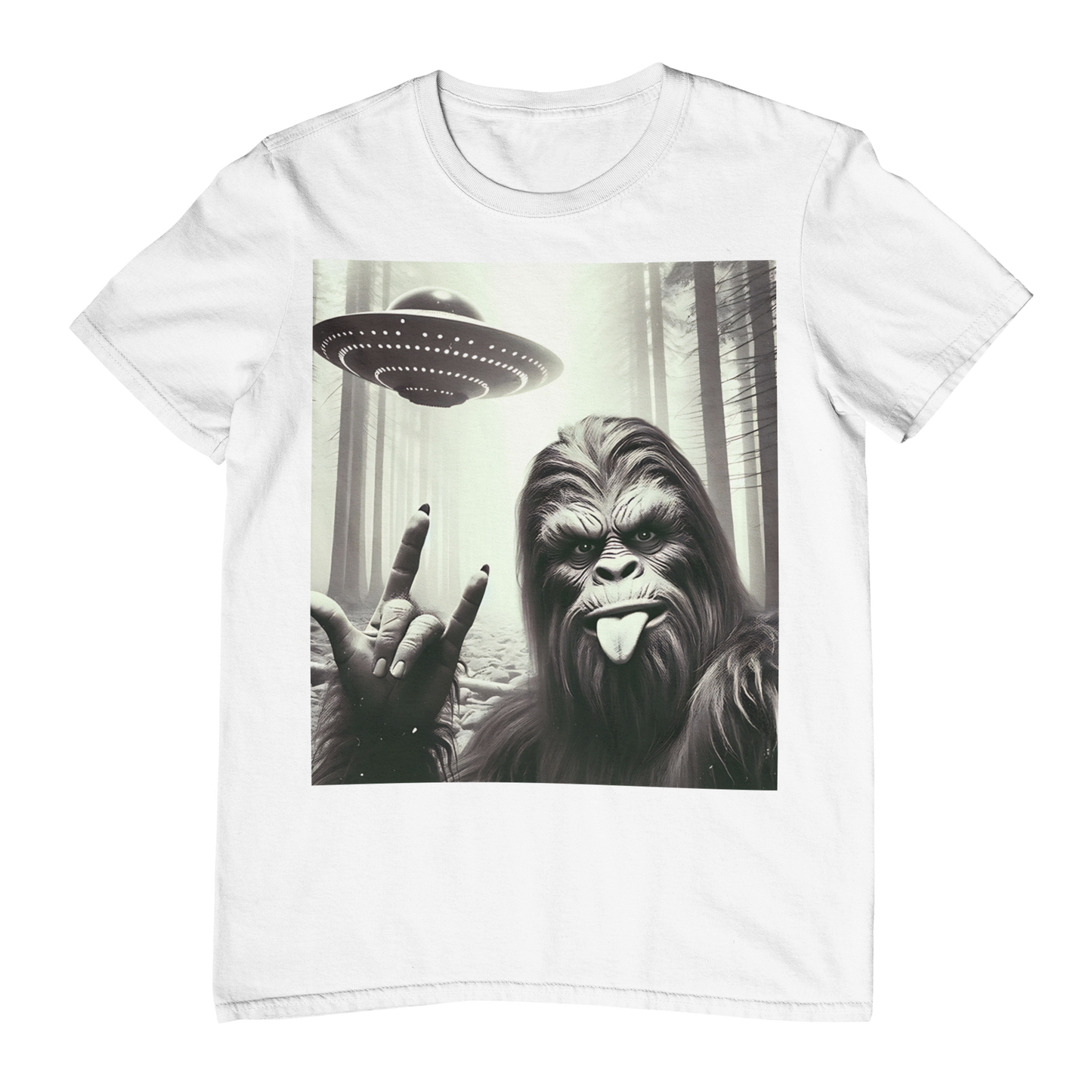 T Shirt "The Sasquatch and The Alien Probe"